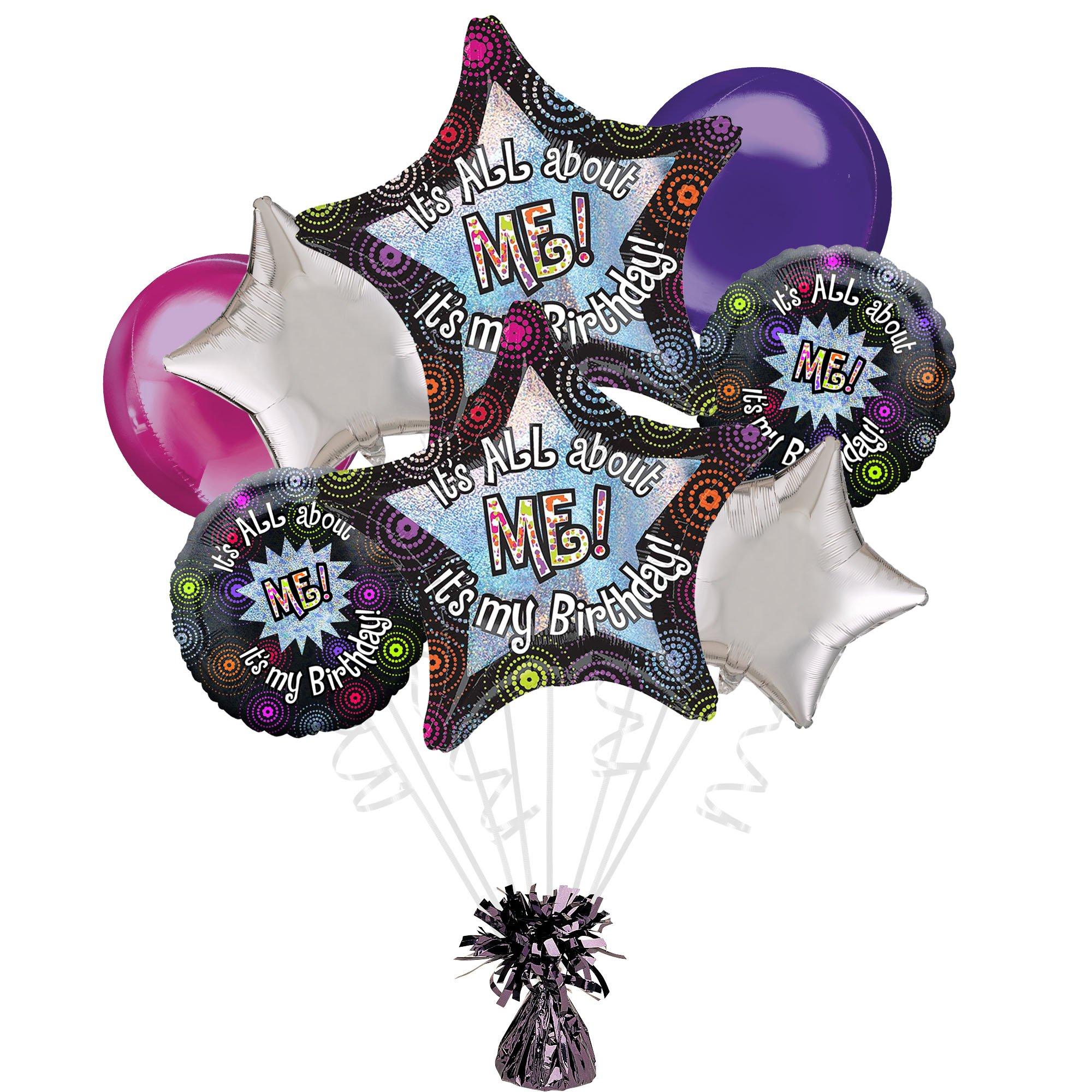 All About Me Birthday Foil Balloon Bouquet